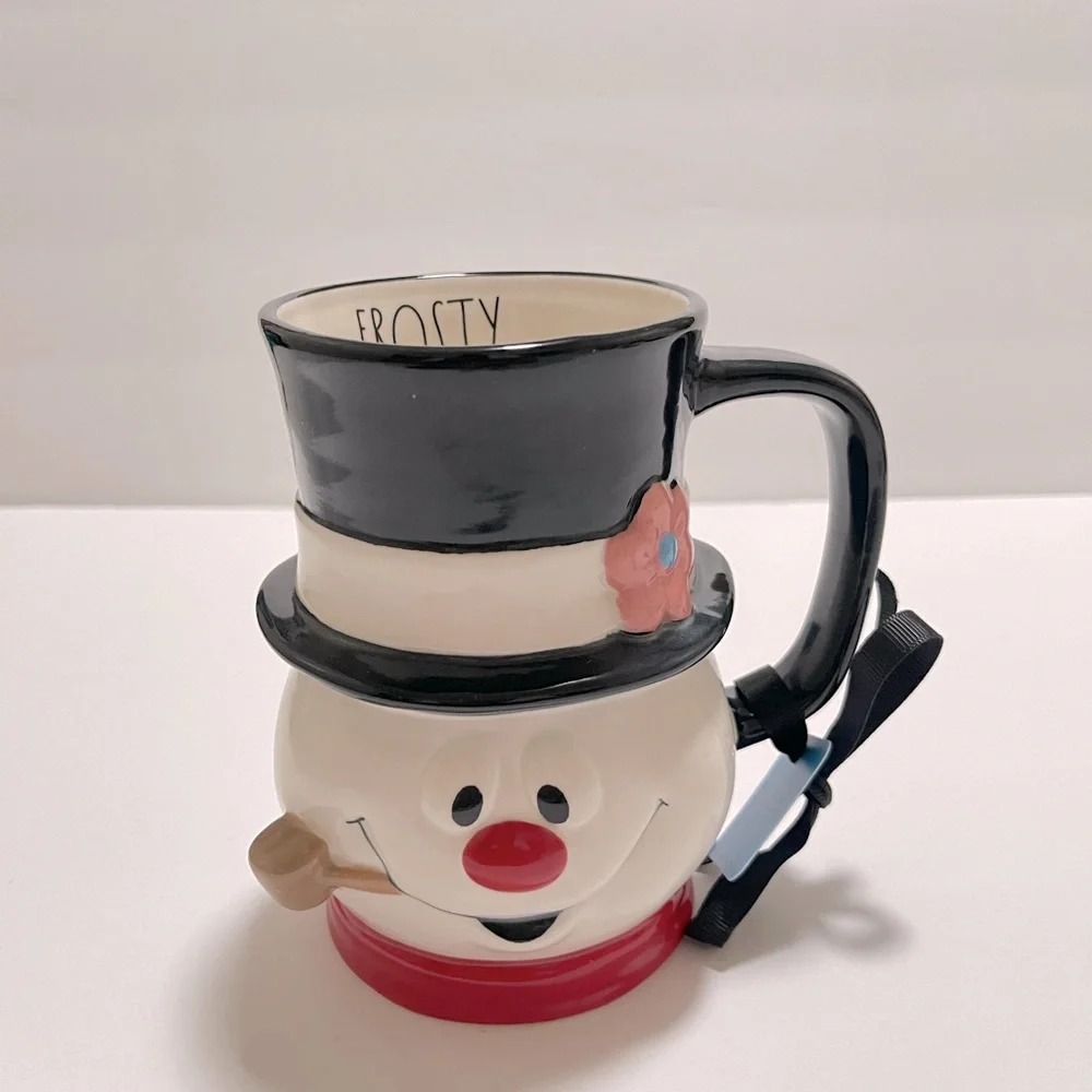 Rae dunn set of 2 beautiful Christmas snowmen brand new with tag - Picture 8 of 8